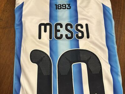 Messi #10 Argentina Soccer Jersey Fits L, XL , 2XL