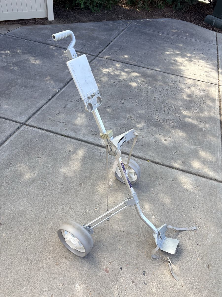 Ultralight Folding Golf Push Cart with Scorecard Holder