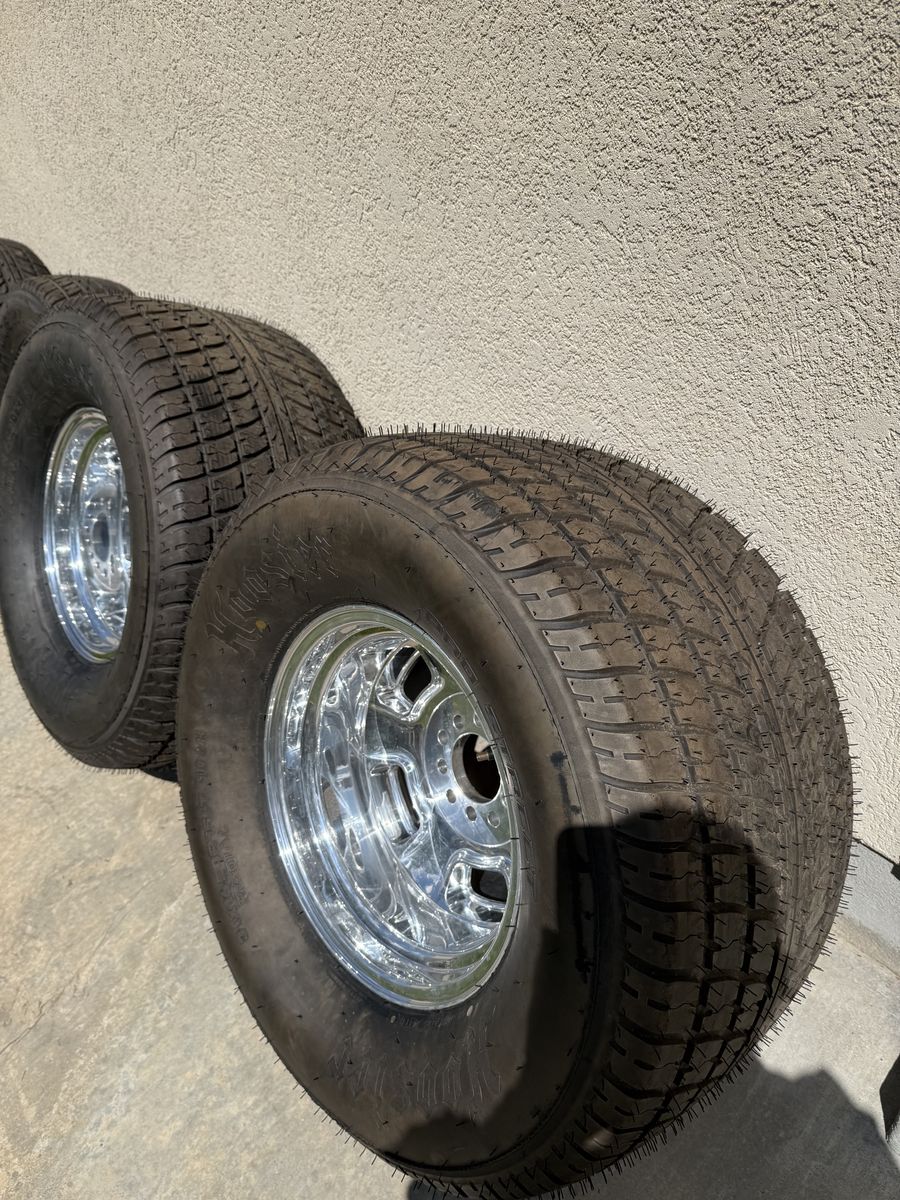 Hoosier tires and Aluminum wheels 15"