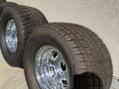 Hoosier tires and Aluminum wheels 15"