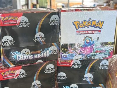Pokemon TCG Sealed Booster Box Lot - Temporal Forces & Chaos Rising