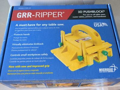 MICROJIG GRR-RIPPER 3D Pushblock GR-100 Table Saw Safety Tool