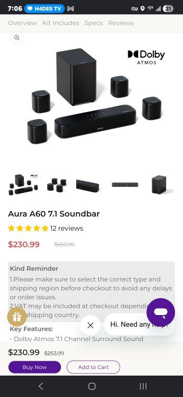 soundbar with subwoofer