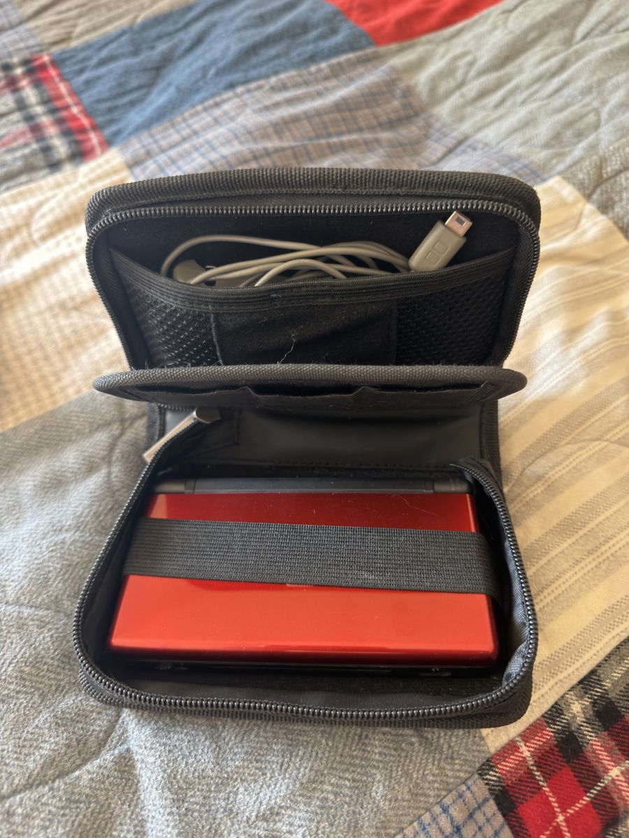 Nintendo DS Lite (Red) with Pokémon and Other Game