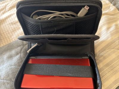 Nintendo DS Lite (Red) with Pokémon and Other Game