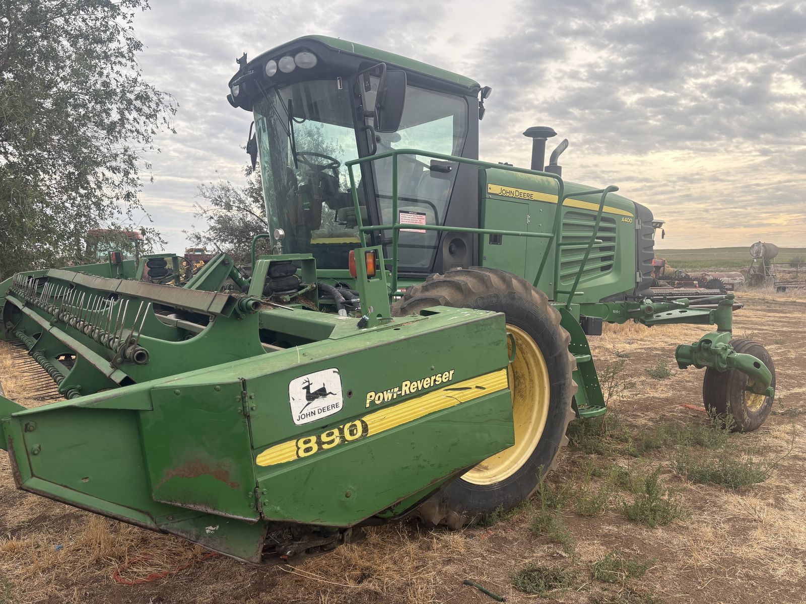 John Deere swather