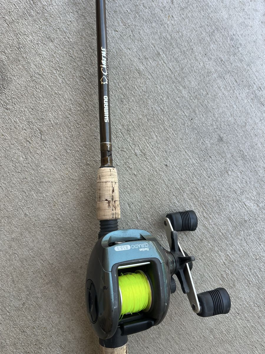 Shimano Clarus graphite rod shimano curado bait cast fishing reel set