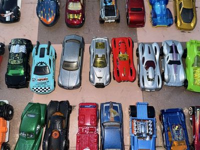 Bag of 44 collectible cars