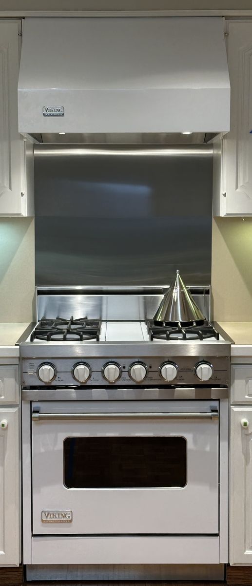 Viking Professional Range with Matching vent hood