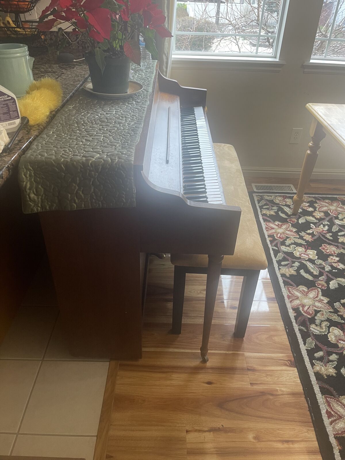 Antique Wooden Piano Brand Whitney