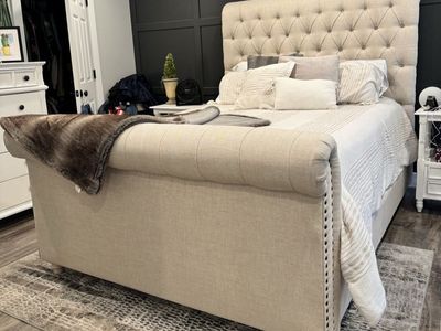 Queen upholstered Bed frame