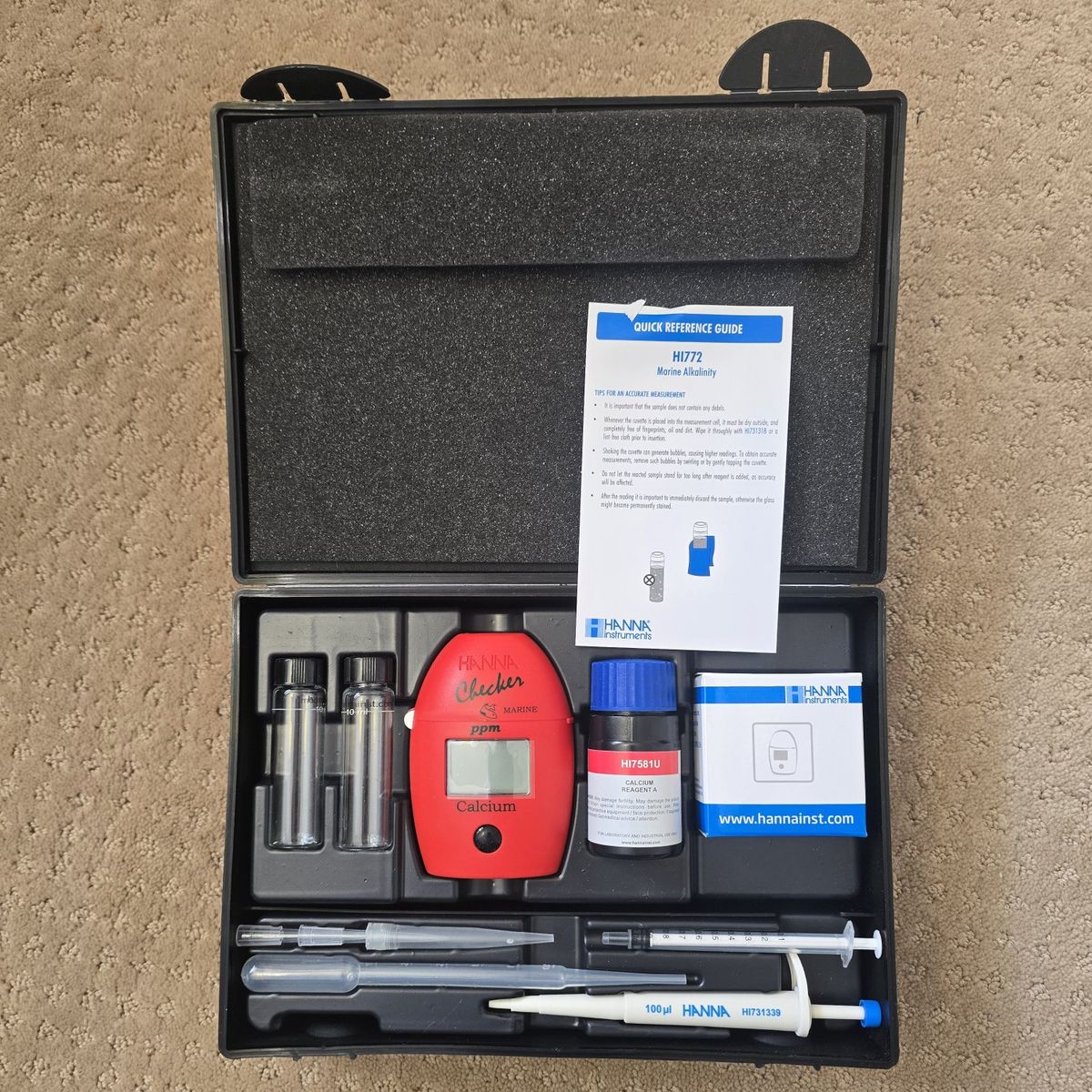 Hannah Checker -saltwater calcium tester