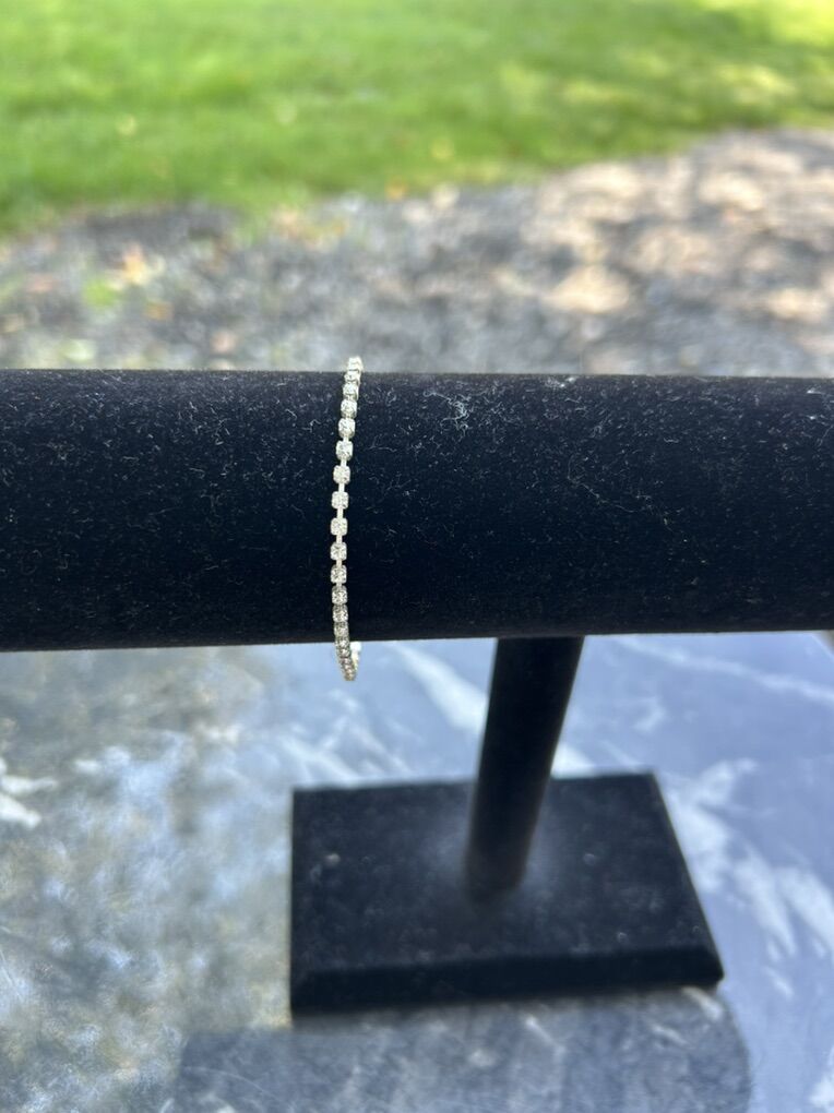 Vintage Y2k Rhinestone 7 Inch Bracelet