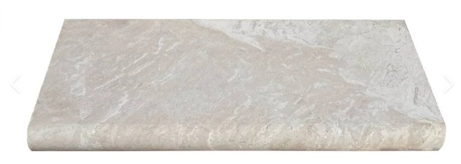 Verona Marble Bullnose Pool Coping 12" x 24" x 1.25" – $30.39 Each