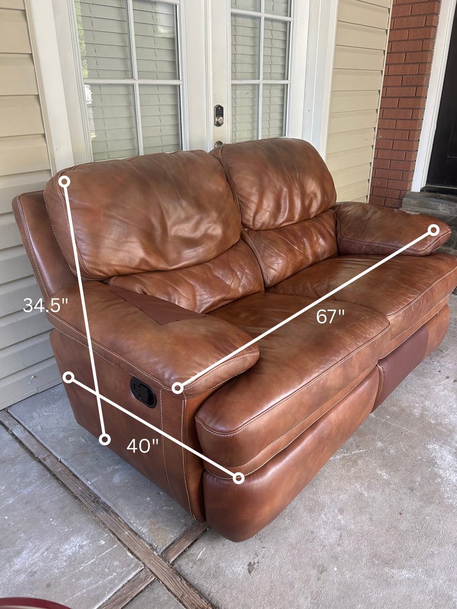 *Free Delivery* Flexsteel Reclining Leather Couch
