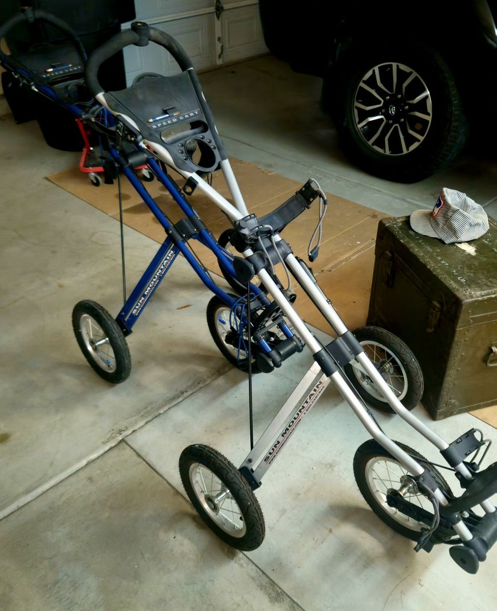 Sun Mountain Speed Cart Folding 3-Wheel Golf Push Carts (Set of 2)