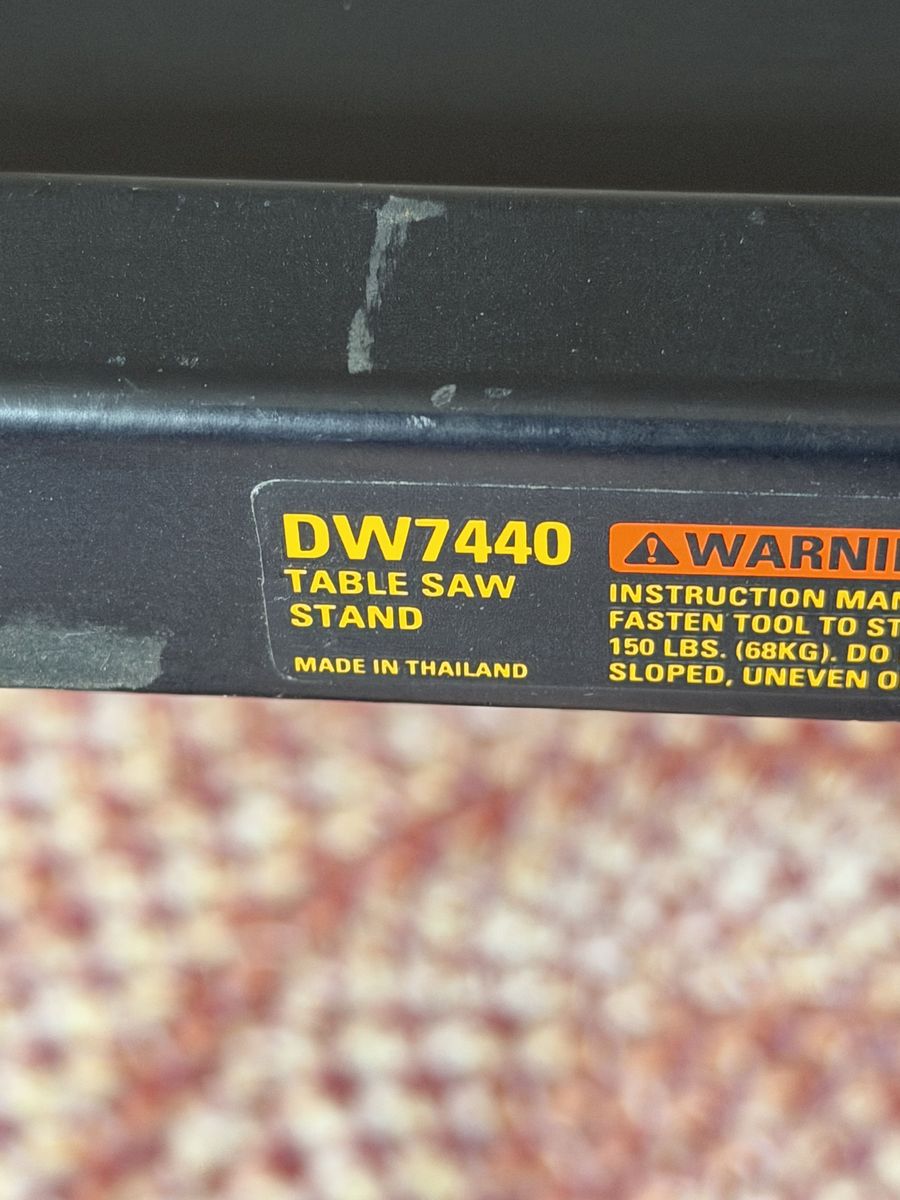 DeWalt Table Saw Stand Model DW7440