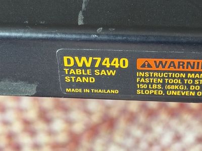 DeWalt Table Saw Stand Model DW7440