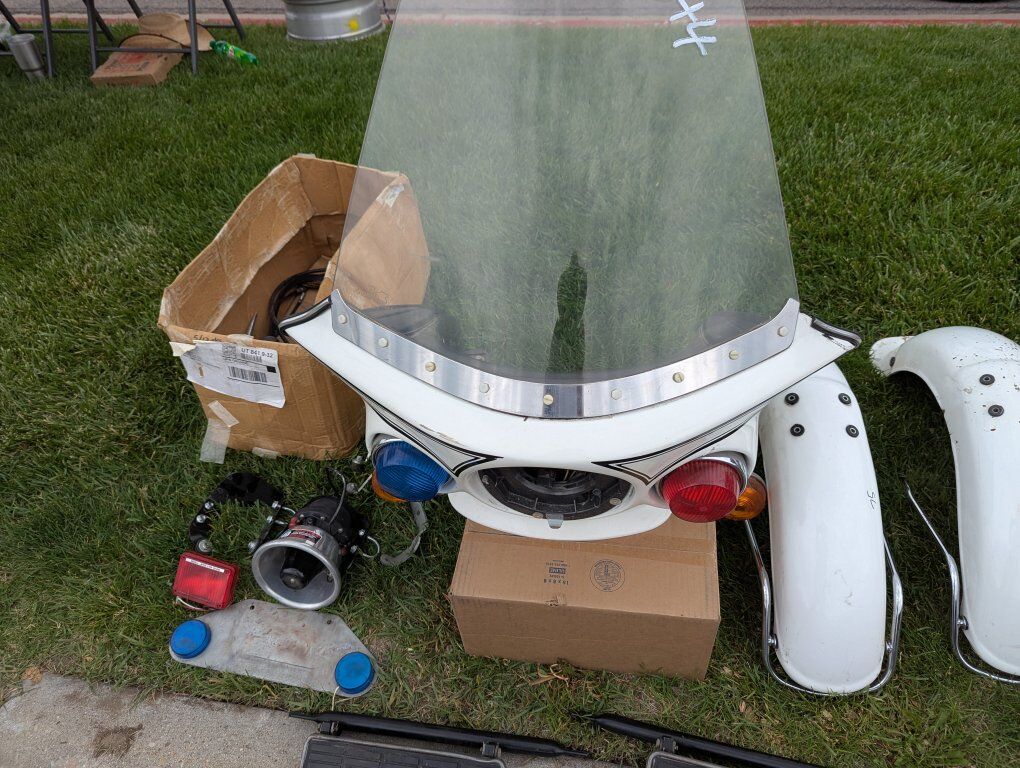 Police equipment for a Kawasaki K1000