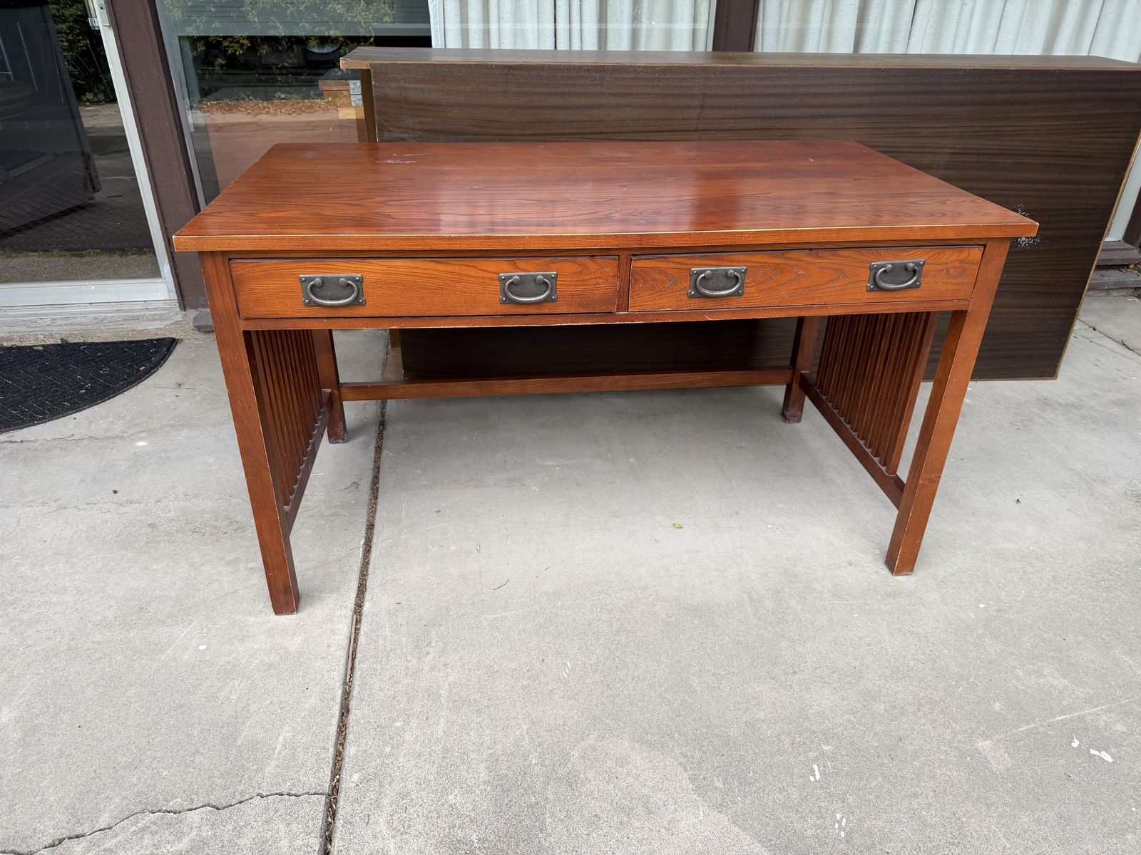 Mission Style Writing Desk / Home Office Desk – 3 Drawers
