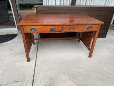 Mission Style Writing Desk / Home Office Desk – 3 Drawers