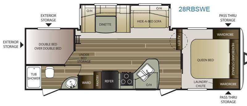 2015 Keystone RV Cougar Half-Ton Series 28RBSWE Travel Trailer Bunkhouse|Front Bedroom|Two Entry/Exit Doors|U Shaped Dinette
