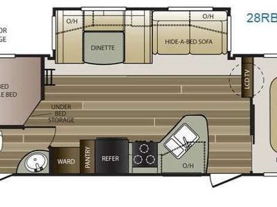 2015 Keystone RV Cougar Half-Ton Series 28RBSWE Travel Trailer Bunkhouse|Front Bedroom|Two Entry/Exit Doors|U Shaped Dinette