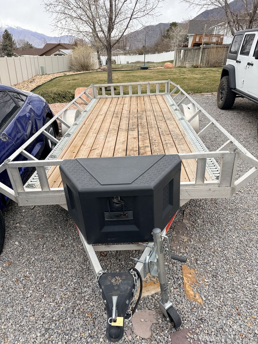 3 Place 14' Aluminum ATV/SXS Trailer