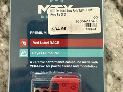 MTX Braking Red Label RACE Brake Pads RL265 for Hayes Prime Pro Ceramic