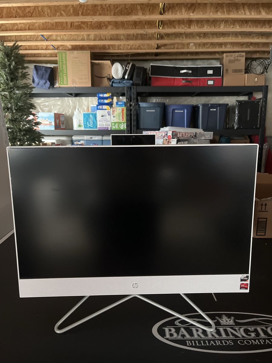 HP 24-cb0014 All-in-One PC 23.8" FHD Display AMD Ryzen 3 8GB RAM 256GB SSD White