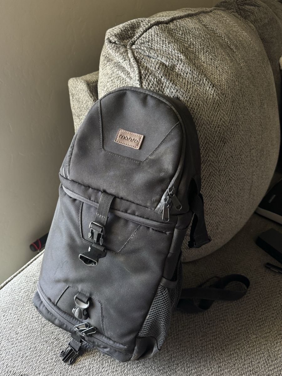 Mosiso Camera Backpack Black with Adjustable Interior Inserts & Shoulder Strap