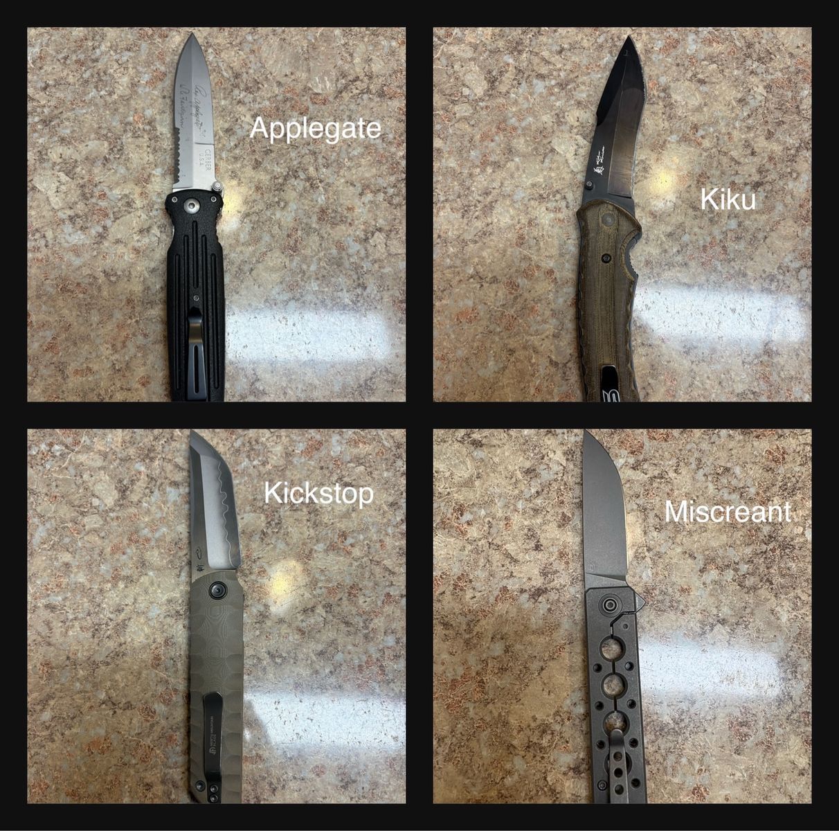 Knives, WE, CRKT, SOG, KA-BAR, Case, and more!