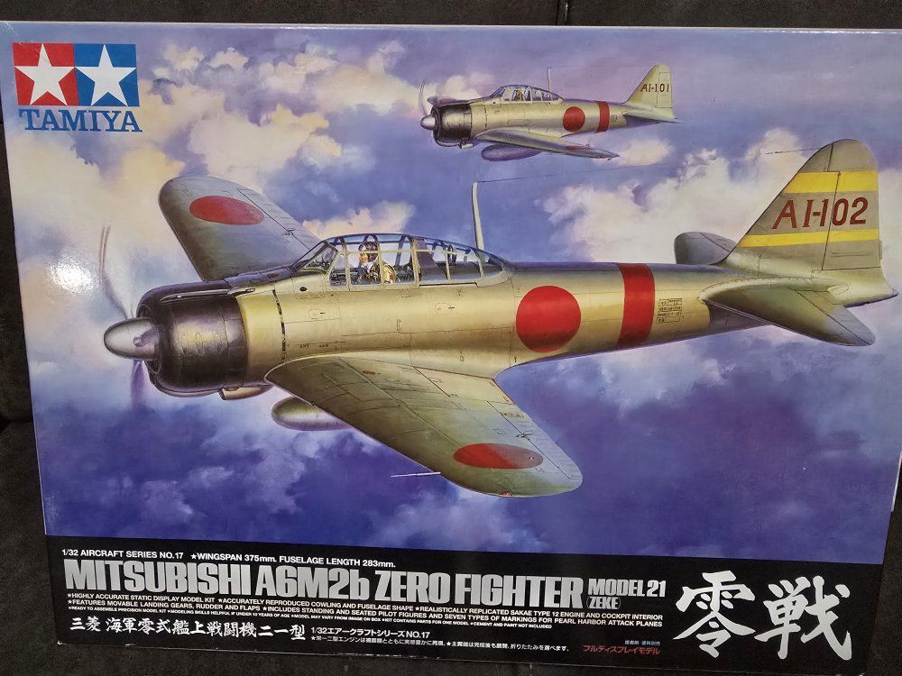 tamiya 1/32 plastic model kit Japanese Zero