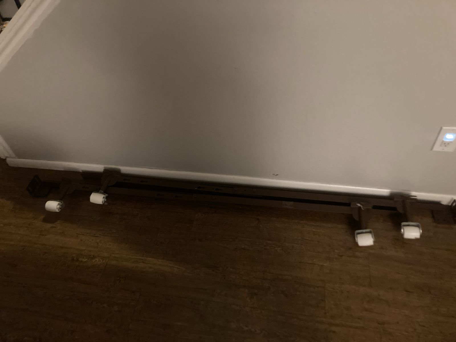 Expandable Metal Bed Frame-Twin, Full, Queen With Locking Wheels