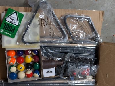 Hathaway BG2540BK Deluxe Billiard Accessory Kit - Black, Pool Balls & Racks, New