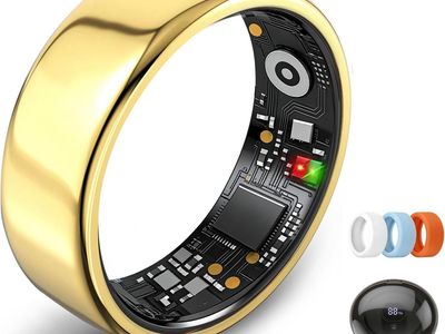 NEW Smart Ring for Women Men,Fitness Tracker Ring,Heart Rate,Blood Oxygen, No Subscription Fee,IP68 Waterproof(Gold 13)