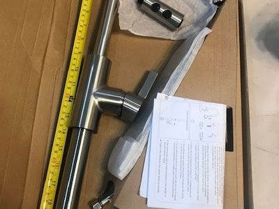 Kitchen faucet new single hole brushed nickle