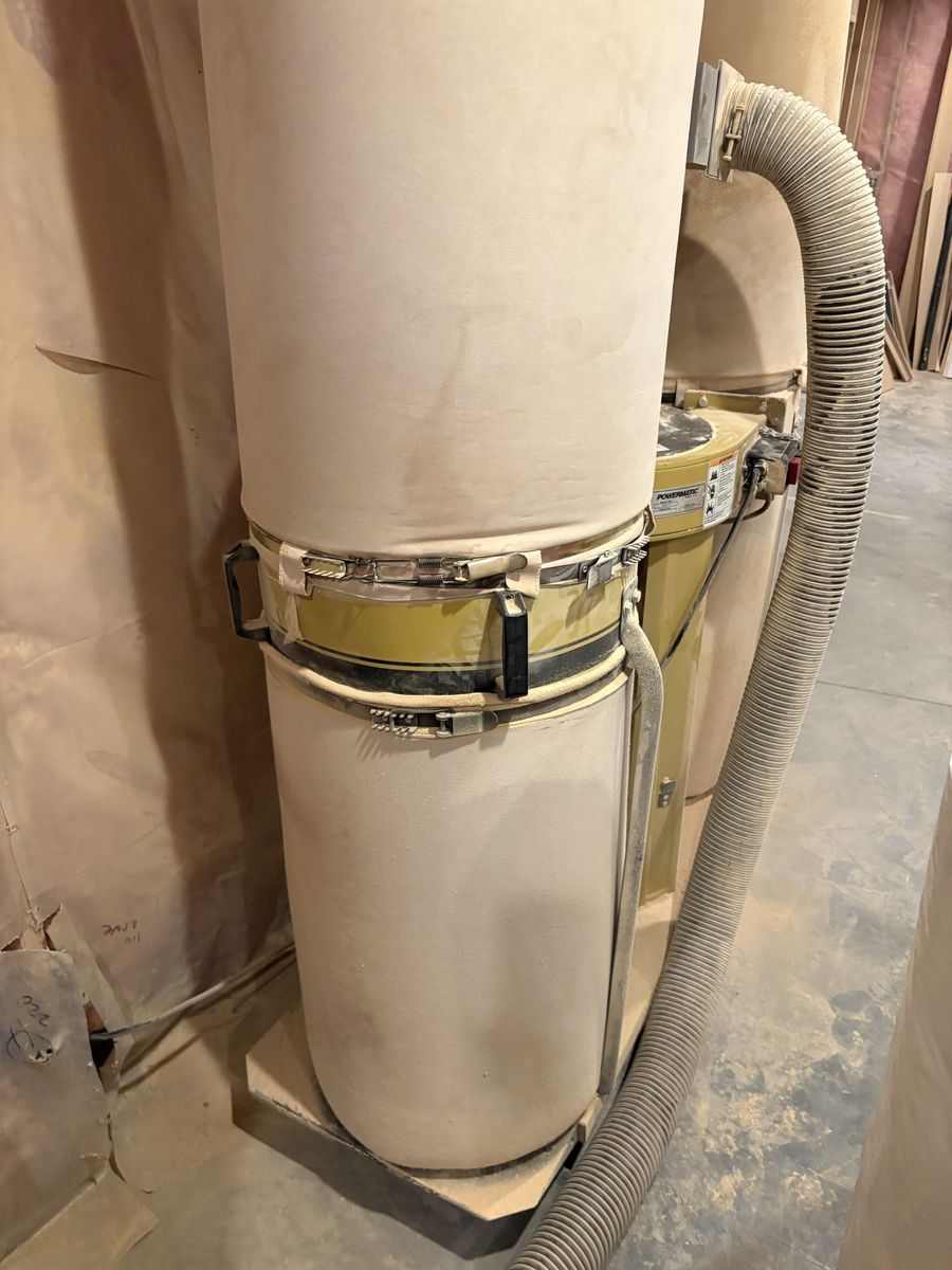 Powermatic Commercial Dust Collector with Twin Filter Bags and Hose
