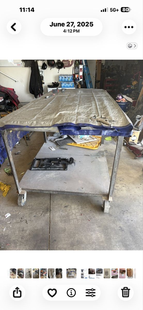 9x4 rolling work bench