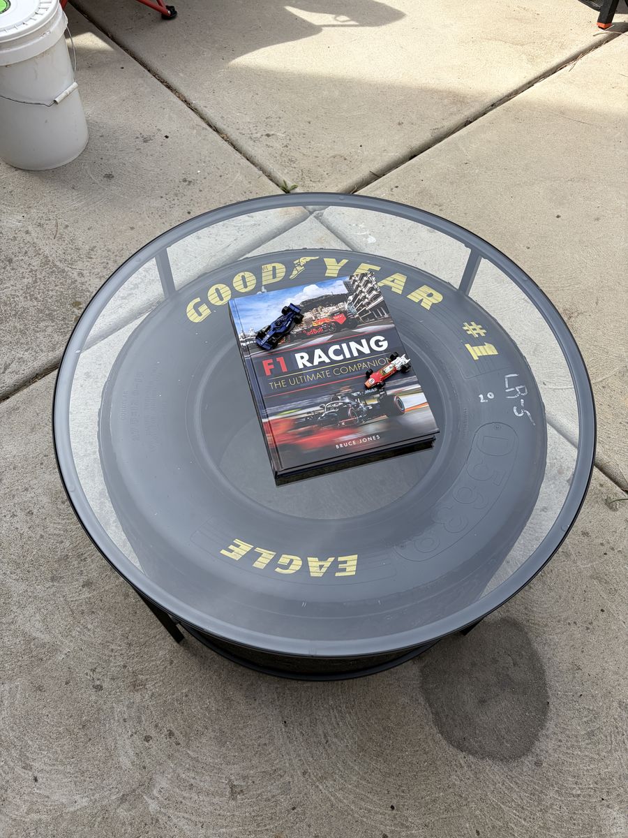 One-of-a-Kind Racing Tire Coffee Table