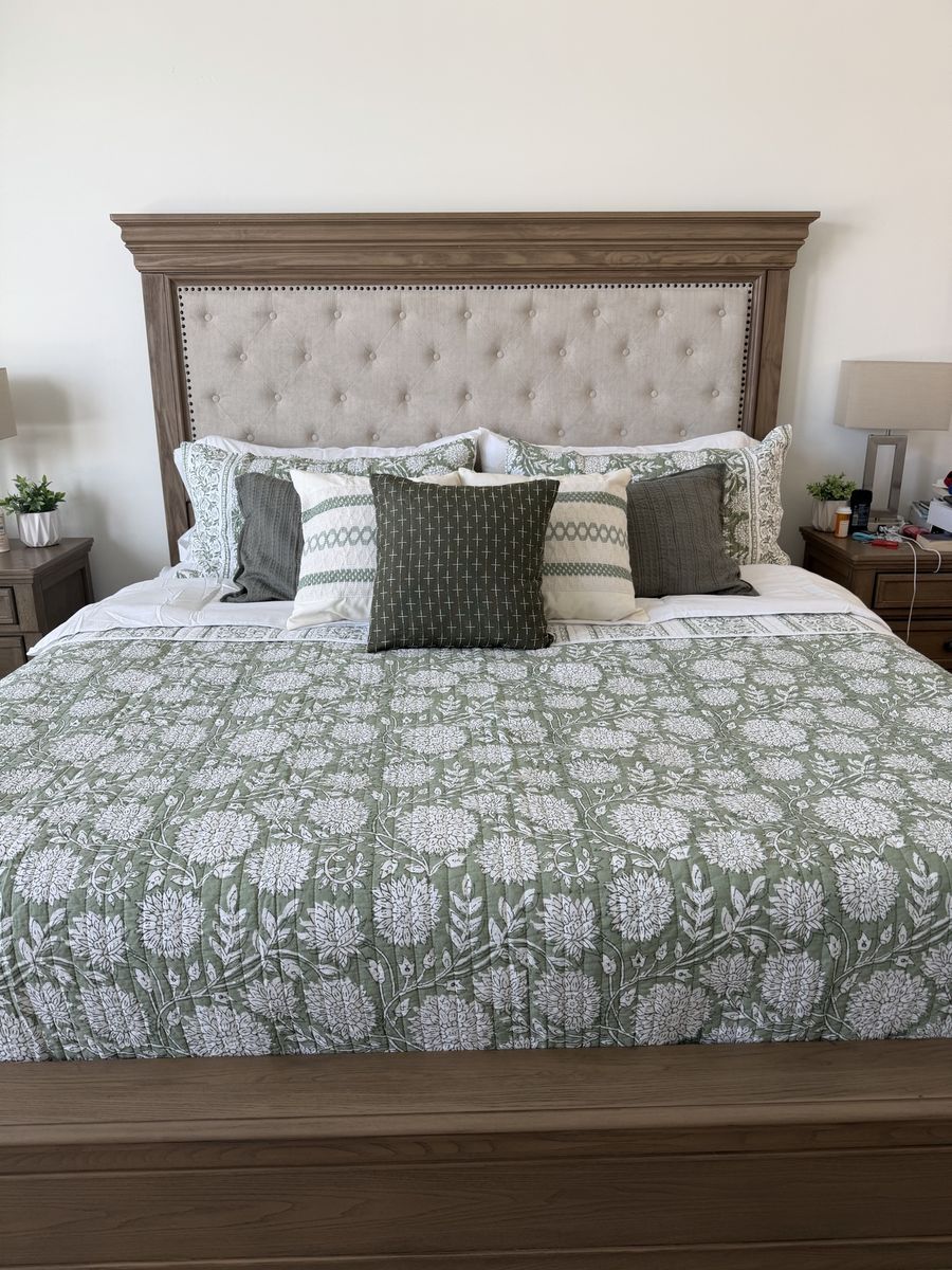 King Tufted Headboard - New in Box