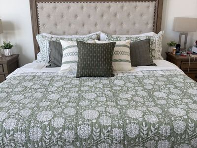 King Tufted Headboard - New in Box
