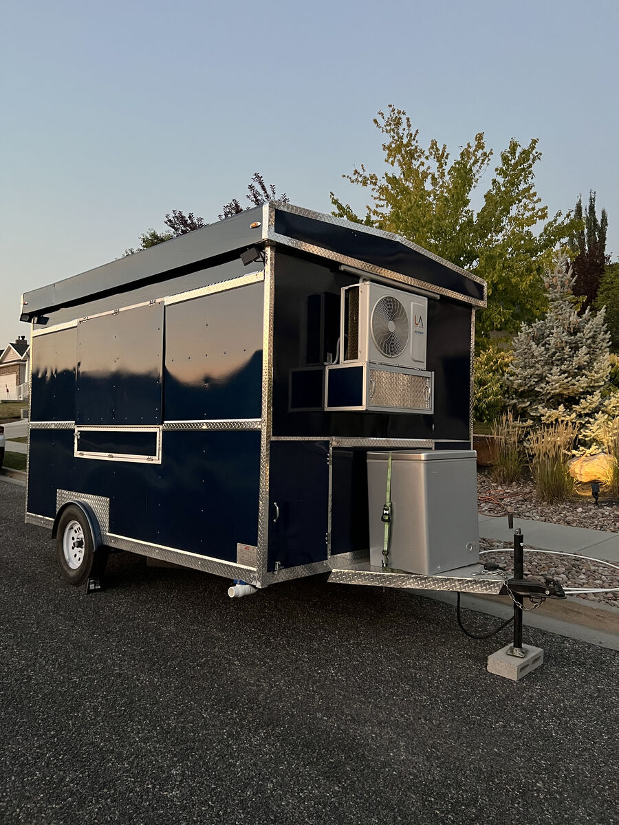 8x12 Blue Concession Food Trailer