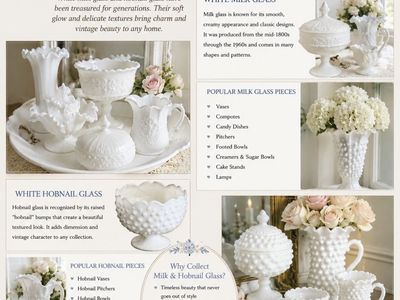 Hobnail and milk glassware