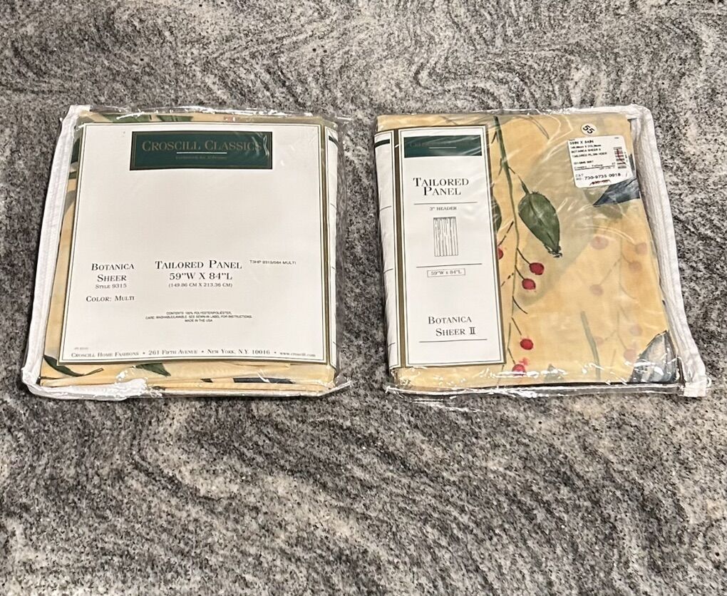 New Sheer Tailored Curtain Panels