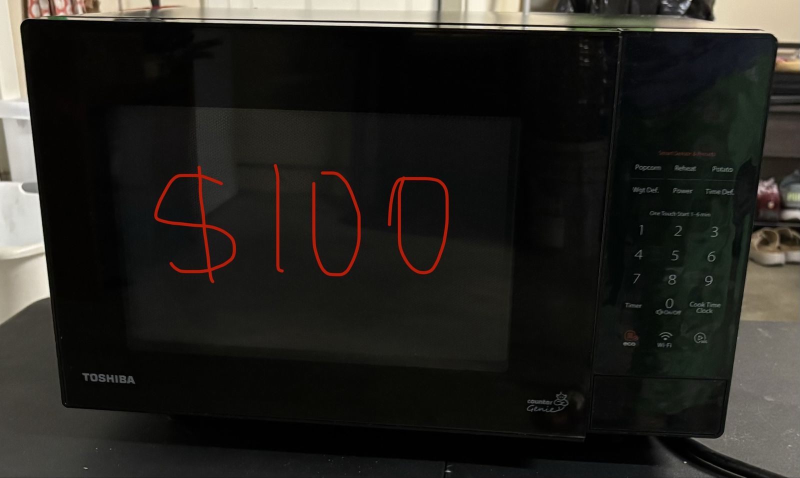 Toshiba Countertop Microwave Smart Sensor Inverter Black Finish