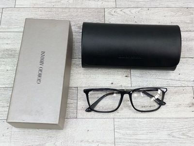 Giorgio Armani AR72493 Black Rectangle Lens Glasses Frames Eyeglasses Frame New