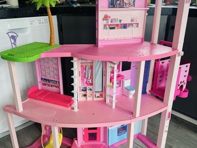Barbie Dreamhouse Dollhouse & Rainbow High Dolls Set - Furniture & Accessories Included
