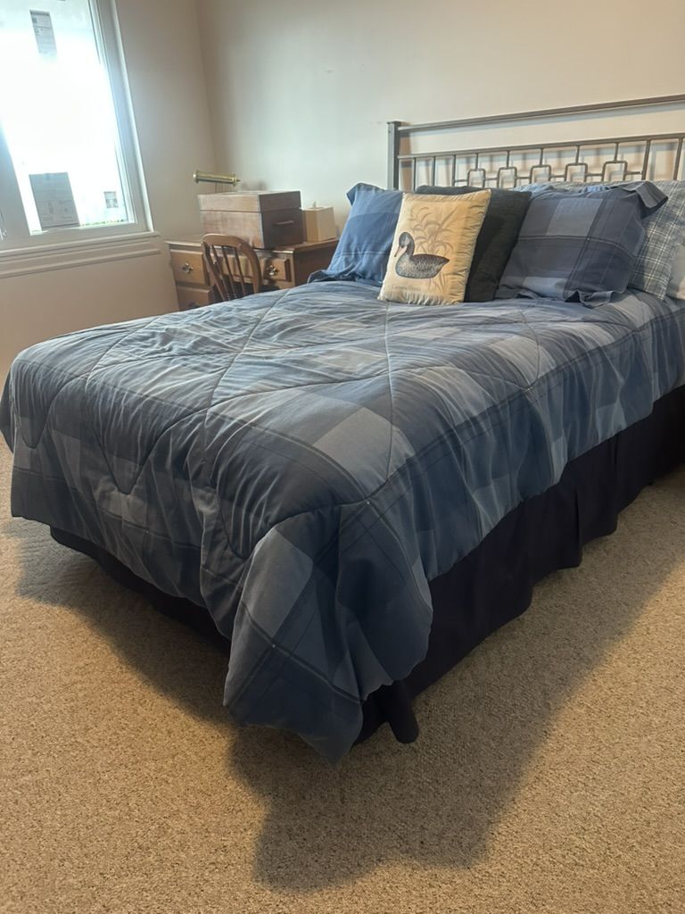 Full-Size Mattress, Box Spring, Bed Frame & Headboard