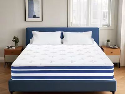 King Medium Cooling Gel Memory Foam Hybrid Mattress 10 in. Breathable High Density Mattress